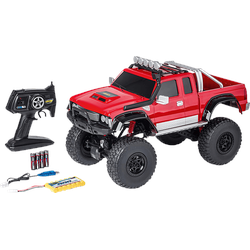 CARSON 1:8 Pickup Crawler 2.4G 100% RTR rot, ferngesteuertes Fahrzeug R/C Spielzeugauto, Rot
