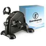 Fjoerdesports Mini-Heimtrainer, Arm- und Beintrainer, Bewegungstrainer, 2 in 1, mit Trainingsdisplay, Hometrainer, verschiedene Widerstandsstufen, Ausdauertraining, schwarz (41 x 40 x 30,6 cm)