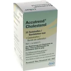ACCUTREND Cholesterol Teststreifen 25 St Teststreifen