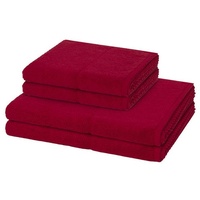 Möve Pearl Handtuch-Set (4-teilig) Ruby Dunkelrot