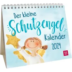 GROHVERLAG 4036442010839 Der kleine Schutzengel-Kalender 2024 - Mini-Aufstellkalender