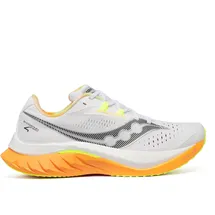 Saucony Men's Endorphin Speed 4 Sneaker, White/Peel, 45 EU - 45 EU