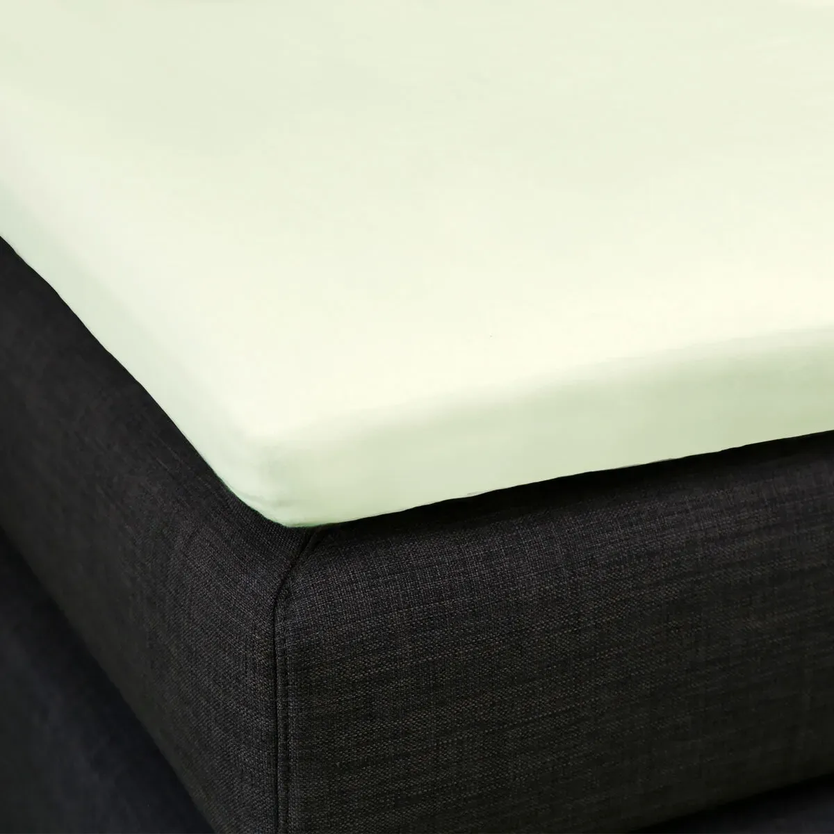 Formesse Split-Topper Spannbetttuch La Piccola Duo 2 200x210 - 220 cm | pastellgrün - grün