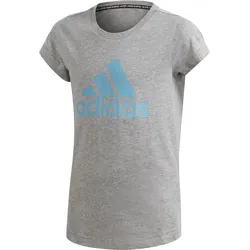 adidas Must Haves Badge of Sport Kinder T-Shirt grau/blau - 164
