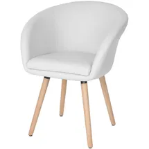Mendler Esszimmerstuhl Malmö T633 Kunstleder weiß