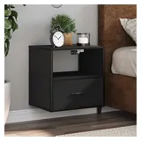 vidaXL Nachtschrank 40 x 31 x 39,5 cm Schwarz