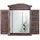 Mendler Wandspiegel 53 x 42 cm Braun