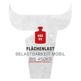 Stier Werkbank Premium mit abs. Fahrgestell, 3 Schubladen und Schraubstock BxTxH 1250x700x880mm