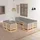 vidaXL Garten-Lounge-Set 7-tlg. grau