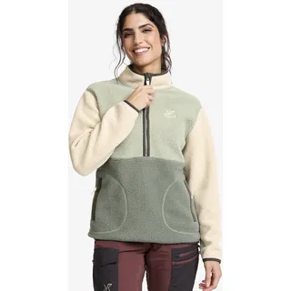 Canyon Half-zip Pile Fleece Damen Peyote/Shadow Green, Größe:L - Damen > Oberteile > Fleece & Midlayers - Beige