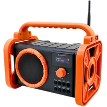 Soundmaster DAB80OR Baustellenradio DAB+ Bluetooth Akku IP44 spritzwassergeschützt