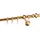 GARESA Gardinenstange GARESA "ANDREA", gold (mattmessingfarben), L:150cm Ø:20mm, Metall, Gardinenstangen, Vorhanggarnitur, verlängerbar, Endknopf Profil groß, mit Ringen