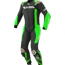 IXON Vortex 3 Lederkombi - Black / Green - S