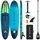 AQUALUST 10.6 iSUP Board 320 x 76 x 15 cm blau