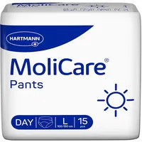 Molicare Pants Day Inkontinenzhosen: bei mittelschwerer Harninkontinenz, Gr. L P15 15 St Einlagen