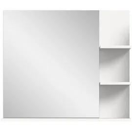VCM xonox.home Badezimmerspiegel mit Ablage Laredo weiß Nachbildung 70x80x16 cm