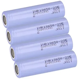 Samsung 4x Akku Samsung INR18650-29E 2900 mAh 3,7 V 3C Li-Ion 18650