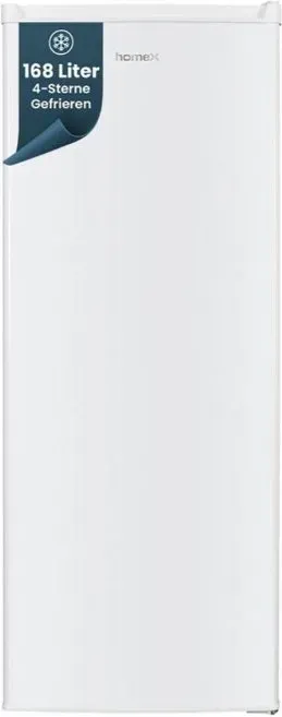 homeX große Gefriertruhe 168 Liter Fassungsvermögen [Energieeffizienzklasse E]