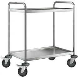 B.PRO SW 8 X 5-2, Servierwagen aus rostfreiem Edelstahl mit stahlverzinkten Rollen