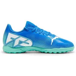 PUMA Kinder Fussball-Hartplatzschuhe FUTURE 7 PLAY, Hyperlink Blue-Mint-PUMA White, 33