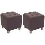 CLP 2er Set Sitzhocker Pharao braun