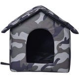 Katzenhaus Für Draußen Winterfest, Katzenhöhlen Häuser Katzenbett Mit Abnehmbarem Matte, Outdoor Pet House Wasserdichtes Wetterfestes Katzenhaus, Faltbares Tierheim Für Kleine Katzen Häuser (M)