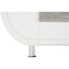 TRENDMANUFAKTUR 2-Sitzer "Rondo 3, mit extrabreiten Armlehnen für mehr Sitzkomfort", weiß (weiß, cappuccino), B:178cm H:85cm T:94cm, Kunstleder SOFTLUX / Struktur (77% Polyester; 23% Polyacryl);Luxus-Microfaser ALCAZAR (100% Polyester) / Feinstruktur (100% Polyester),