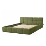 Konsimo Polsterbett ¦ grün ¦ Maße (cm): B: 230 H: 88