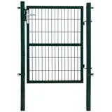 Estexo Gartentor 1,60 m Grün/Metall