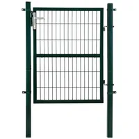 Estexo Gartentor 1,60 m Grün/Metall
