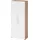 bümö Basic Aktenschrank 80 x 188 x 35 cm Nussbaum/Weiß