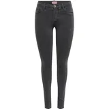 Only Damen Onlrain Life Reg Skinny DNM Noos Jeans, Dark Grey Denim, / 30L EU