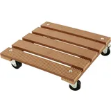 Siena Garden Pflanzenroller WPC eckig Natur