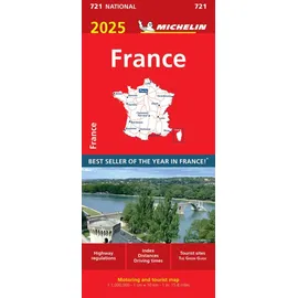 Travel House Media France 2025 - Michelin National Map 721: Map