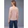 STREET ONE Langarmshirt STREET ONE, Damen, Gr. 38, light apricot, Jersey, Obermaterial: 100% Baumwolle, gestreift, tailliert hüftbedeckend, U-Boot-Ausschnitt, Shirts Langarmshirt, in Streifen-Optik