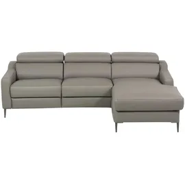 Uno Eckcouch Leder 2-Sitzer Beige