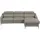 Uno Eckcouch Leder 2-Sitzer Beige