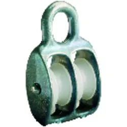 Blockrolle doppelt Zn f.Seil-øb. 8,0mm