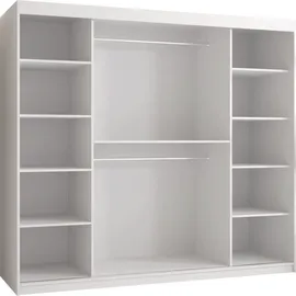 Mirjan24 Schwebetürenschrank Riflo Slim 2 200 x 200 x 0 cm Schwarz/Gold