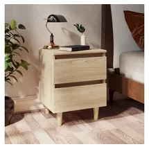 vidaXL Nachtschrank 2 Stk. 40 x 35 x 50 cm Sonoma-Eiche