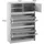 Möbel Boss Schuhschrank 71 x 110 x 24 cm geschlossen / weiß