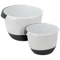 INDA-EXCLUSIV 2er Set 3,5 & 2,0 Liter - Schüsseln mit Stoppboden