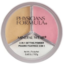 Physicians Formula Mineral Wear 3-in-1 Setting Powder Puder 19,5 g SET/ BRIGHT/ BAKE