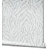 Marburg Vliestapete GZSZ Zebra-Look Streifen 10,05 m x 0,53 m Weiß FSC®