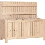 furnicato Gartentruhe 115 x 49 x 60 cm Braun
