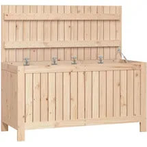 furnicato Gartentruhe 115 x 49 x 60 cm Braun
