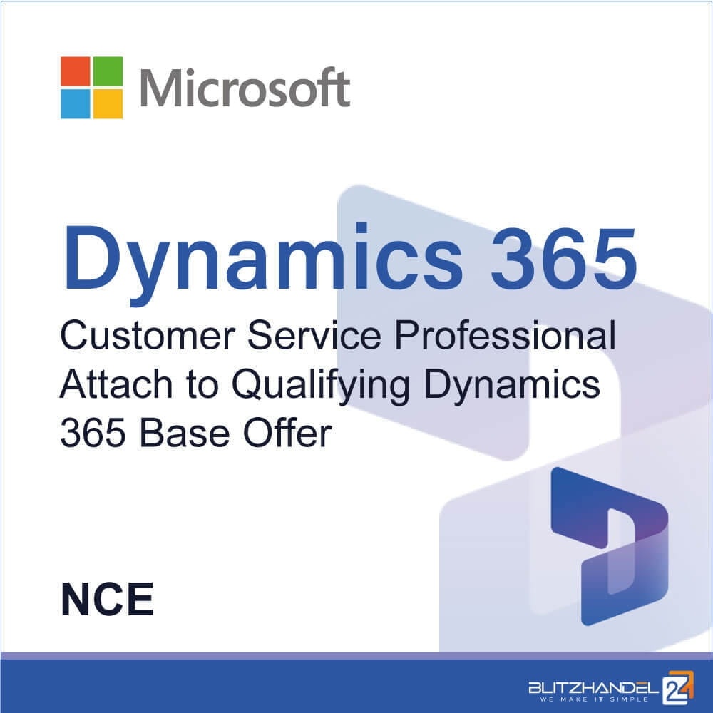 Dynamics 365 Customer Service Professional Attach to Qualifying Dynamics 365 Base Offer (NCE)