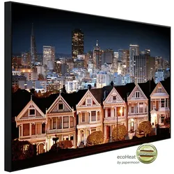 papermoon Infrarotheizung »EcoHeat - Stadtlandschaft in San Francisco«, Matt-Effekt - bunt