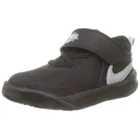 Nike Team Hustle D 10 GS, Basketballschuhe, Schwarz Metallic Silber Volt Weiß, 38,5 EU - 38.5 EU