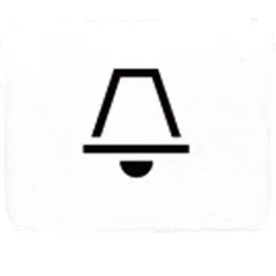 Jung Schalter-Symbol Klingel alpinweiß all 33 K WW